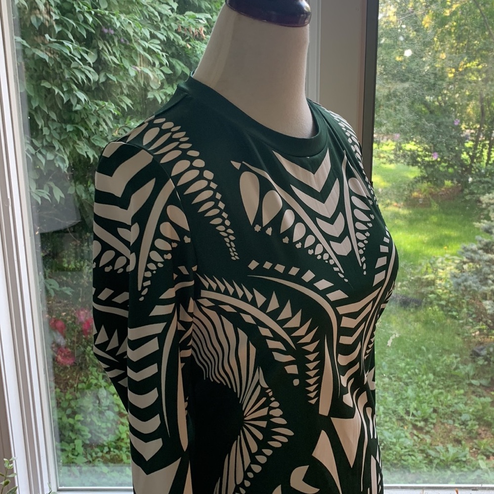 SHEIN Dress NWOT hunter green and white - really very stunning! - Picture 7 of 7